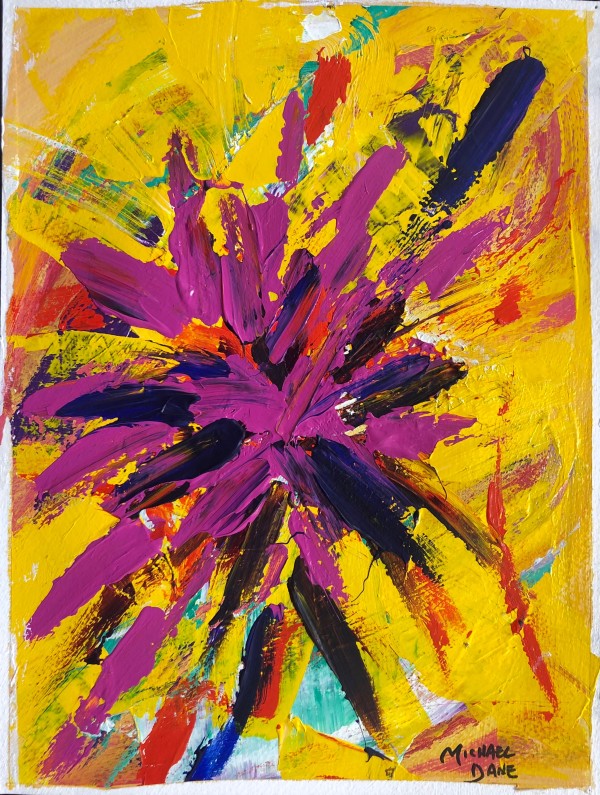 Purple Burst Palm by Michael Dane
