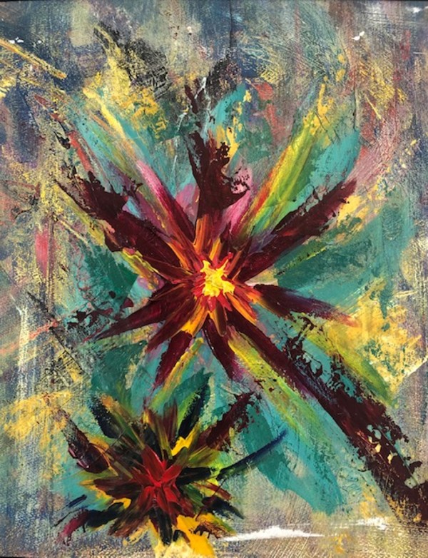 Red and Yellow Stars by Michael Dane