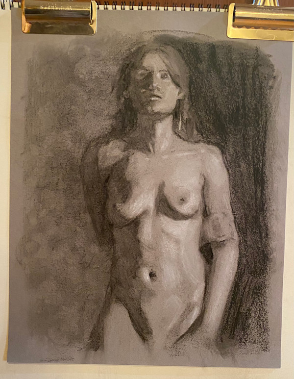 Charcoal Life Figure with instruction from Juliette Aristides at NMV by Tia Sunshine Art, Image 1.