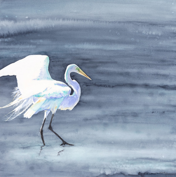 Snowy Egret by Tia Sunshine Art