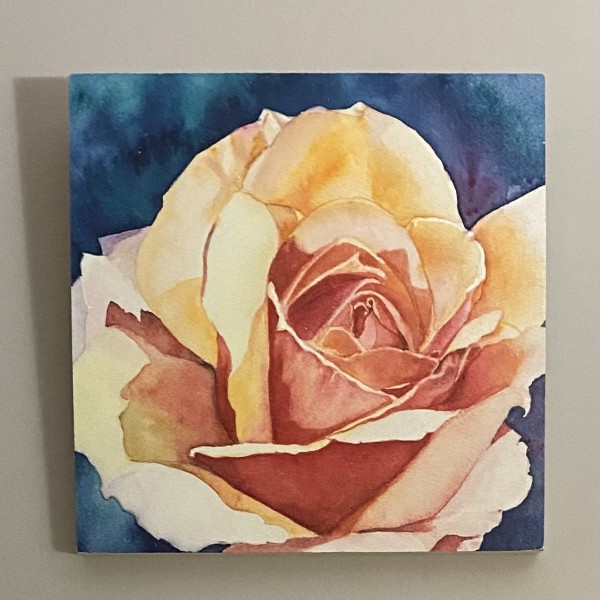 Summer Rose Print on Wood by Tia Sunshine Art