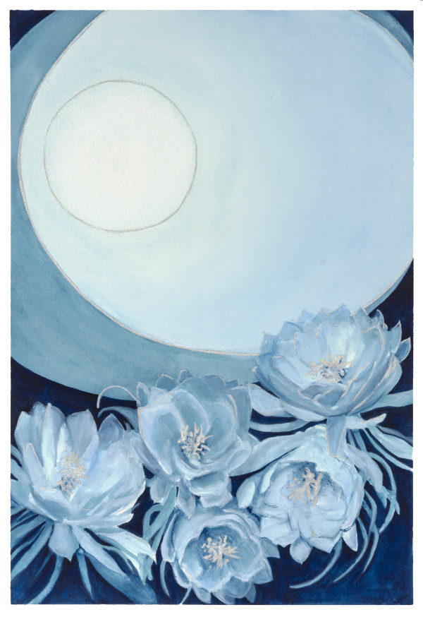 Once In a Blue Moon by Tia Sunshine Art