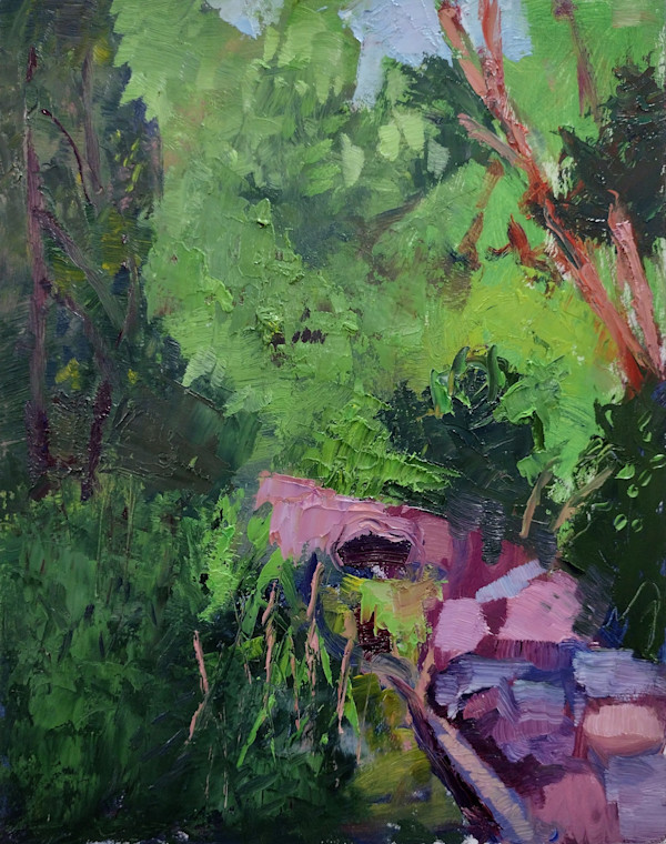 Brook and trees by Matt Carrano