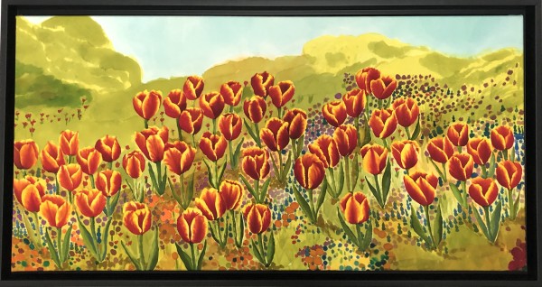 Tulips Among the Wildflowers by Elizabeth Lemon