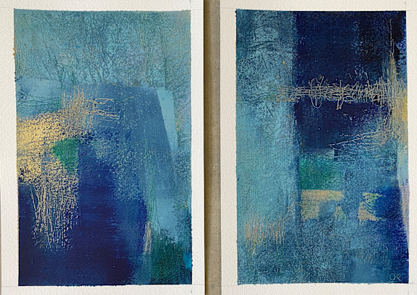 Untitled Diptych by Constance Kilgore