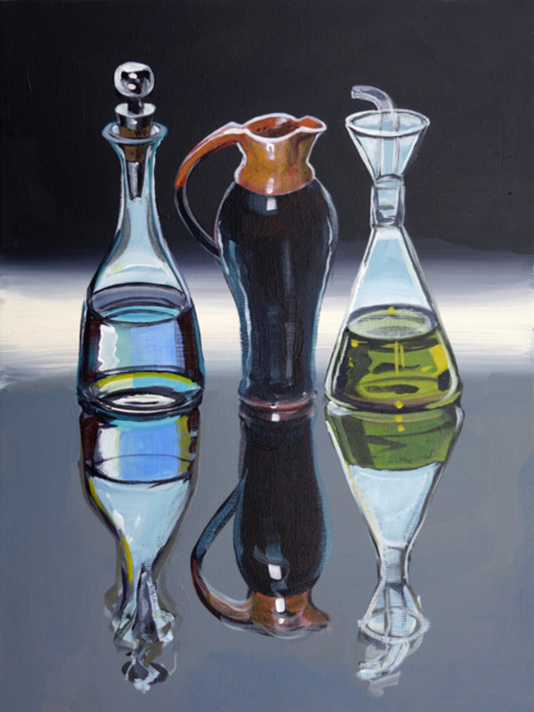 Valezquez Jug with Two Bottles by Christine Webb