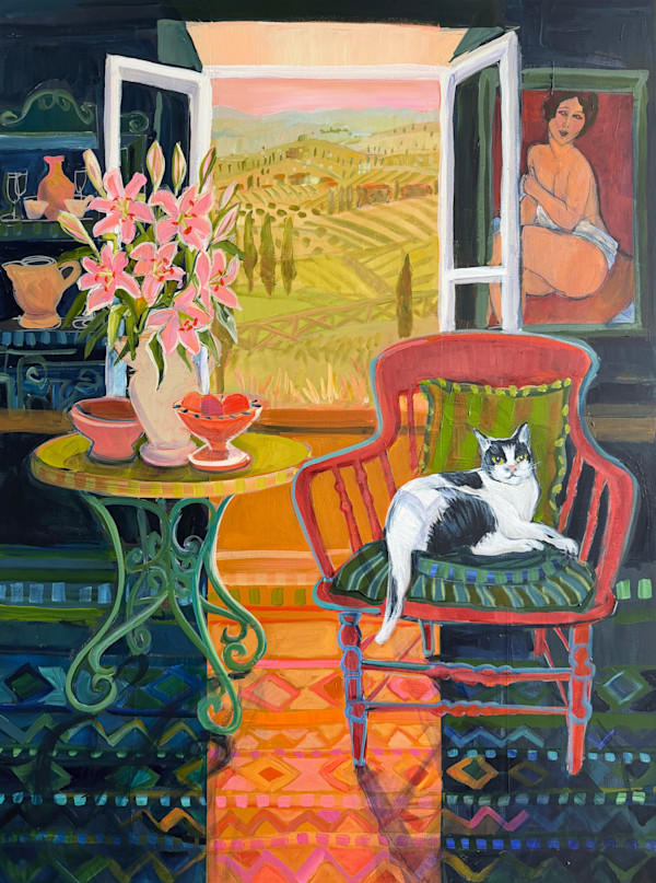 Pink Lilies by Christine Webb