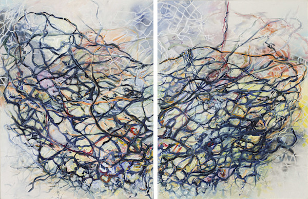 Nest (diptych) by Nanci Hersh