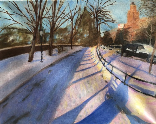Riverside--Snow, Light by Lisa N. Peters