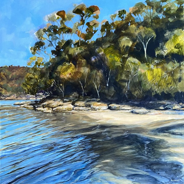 At the end of Flat Rock Beach by Kate Gradwell
