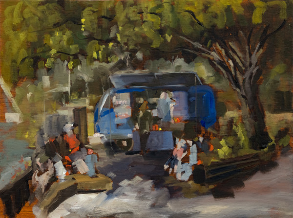 Southbank Coffee Van Plein Air by Jason Hawkins