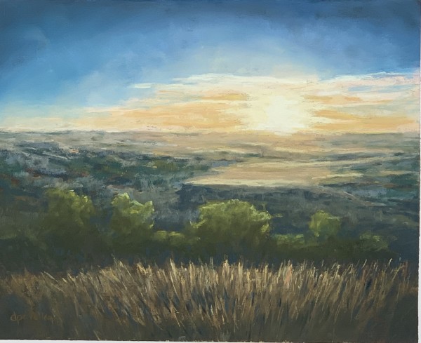 Sunset over the Flint Hills Canyon by Diane Pavelka