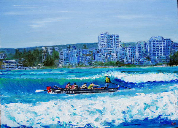 Cronulla surfboat by Geoff Hargraves