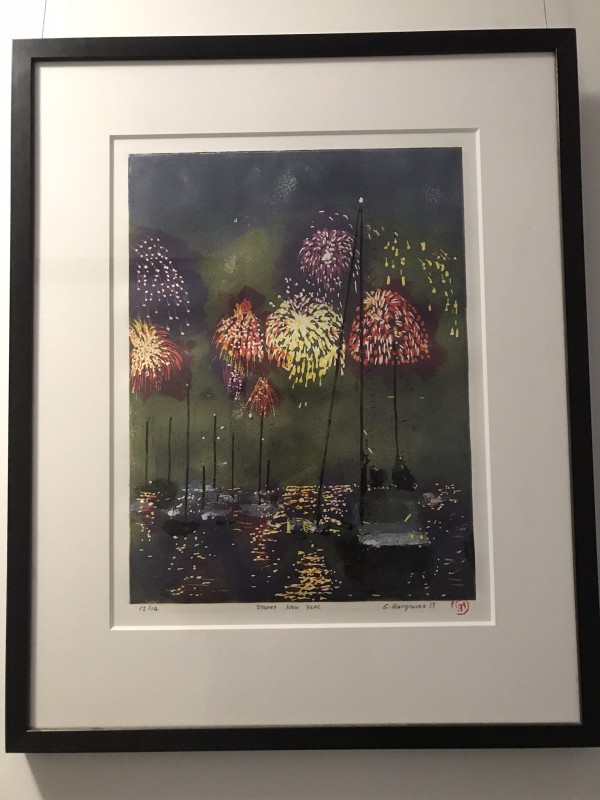 Sydney New Year  (12/14 Black frame) by Geoff Hargraves