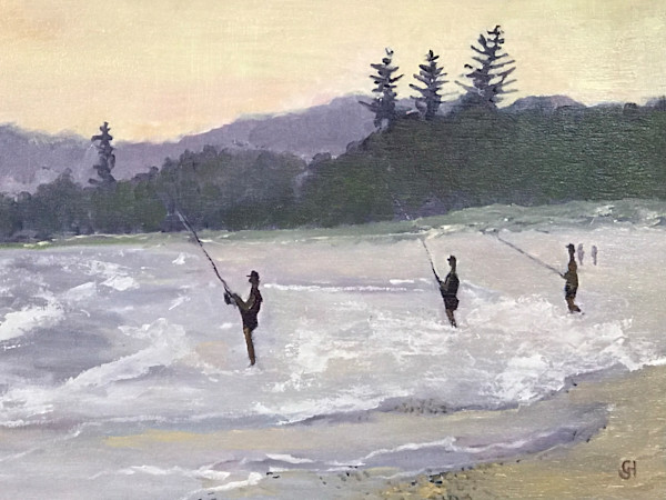 Wooli Beach Fishing by Geoff Hargraves
