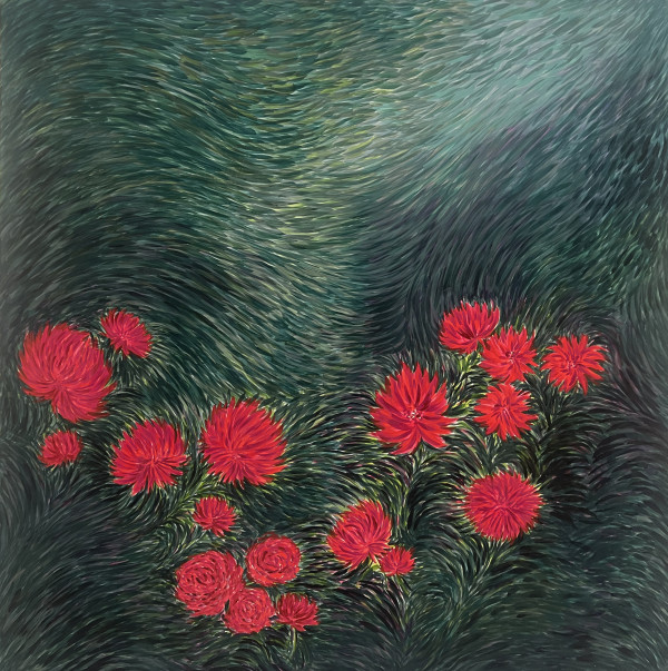 Dance of the Dahlias by Christopher Roch