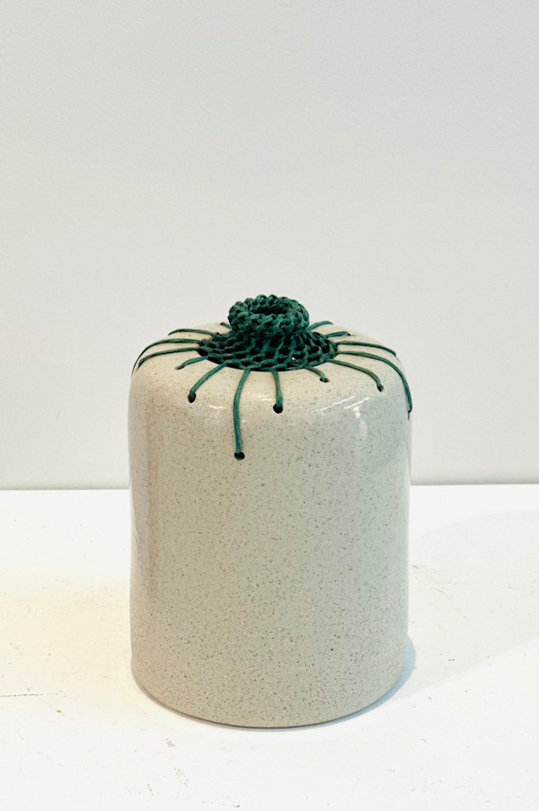 Grey Speckle Green  woven series 1 by Michelle Huizinga
