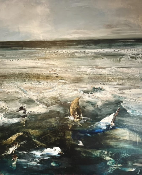 Original Seascape with Nymphs by Garth Steeper by Garth Steeper