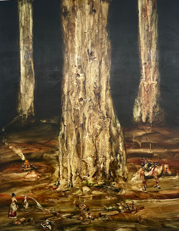 Kauri Gum Diggers Camp by Garth Steeper