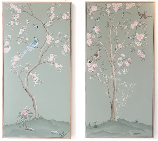 Two Blossoms (diptych) by Jolie Hutchings