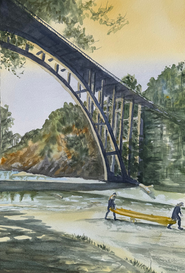 Summer Shadows at Russian Gulch Bridge by Sarah Scott Falk, Image 1.