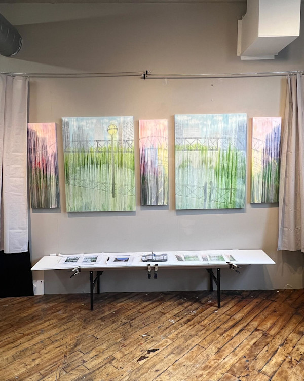 Inter-Arch (Rain Painting Commission) by Rachel Brask