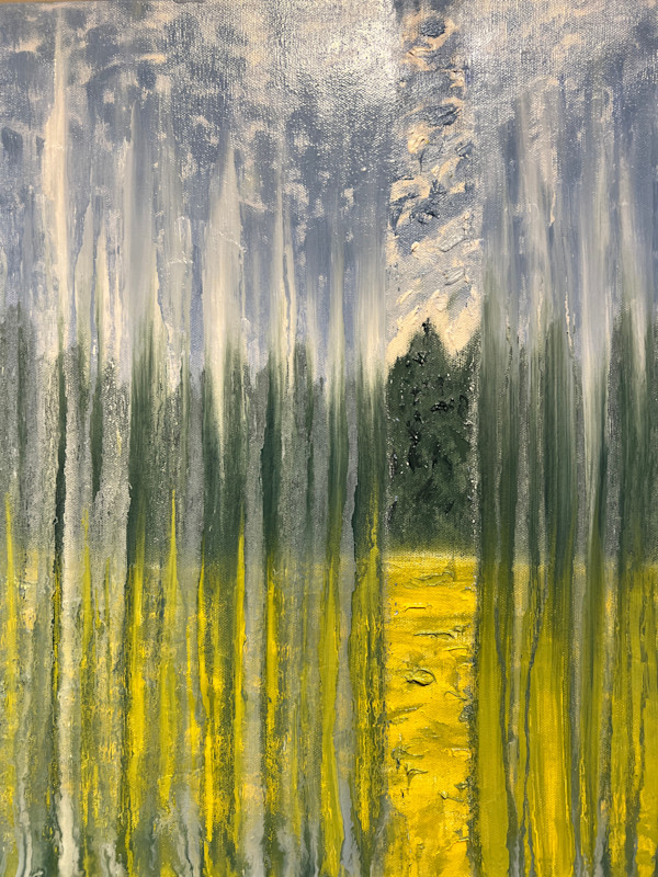 Pine Meadow in Rain by Rachel Brask, Image 3.