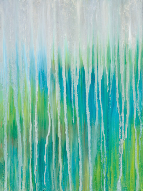 Marsh Riverbend in Rain by Rachel Brask