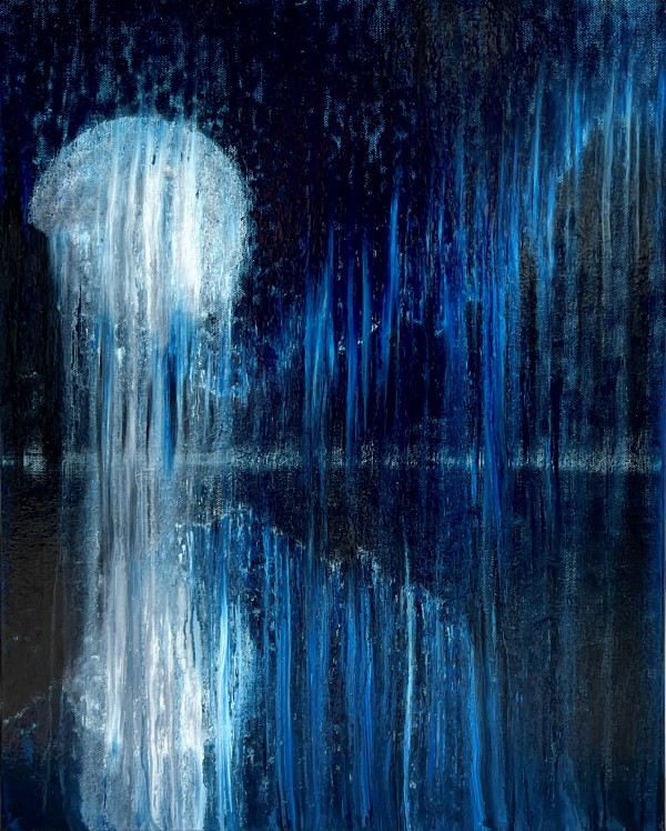 Moonfall Rain Reflections by Rachel Brask