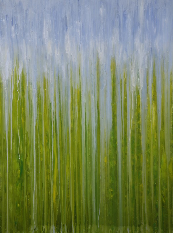 Rainy Moment #04 (Summer Greens Rain) by Rachel Brask
