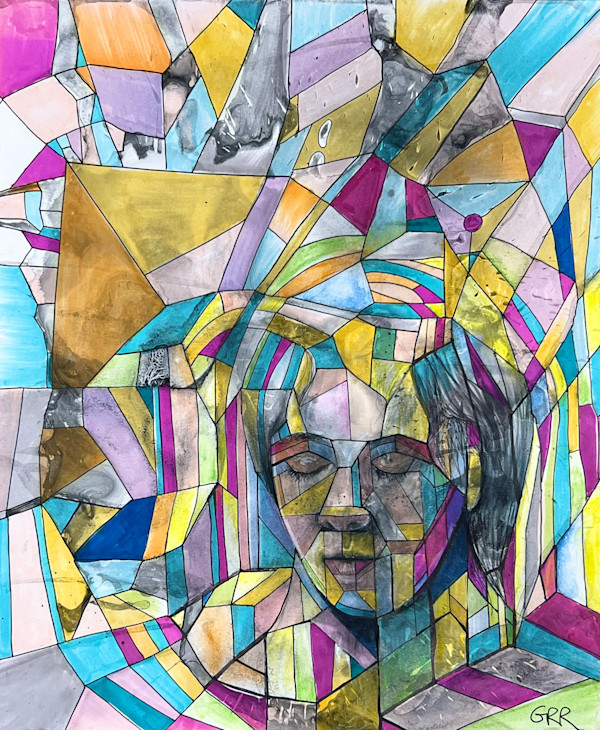 Colourful Ink Drawing by Glen Ronald