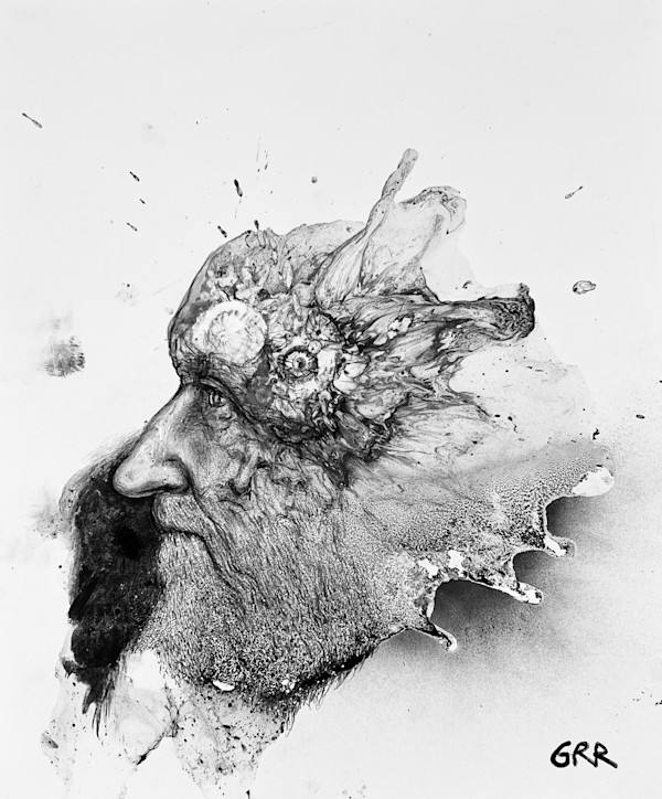 Ink Drawing by Glen Ronald