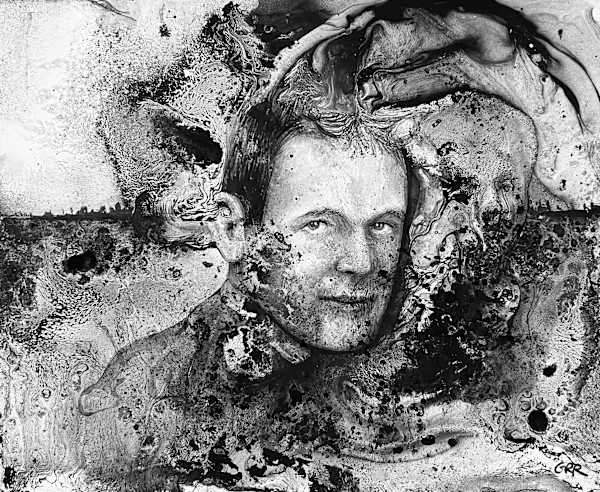 Ink drawing by Glen Ronald
