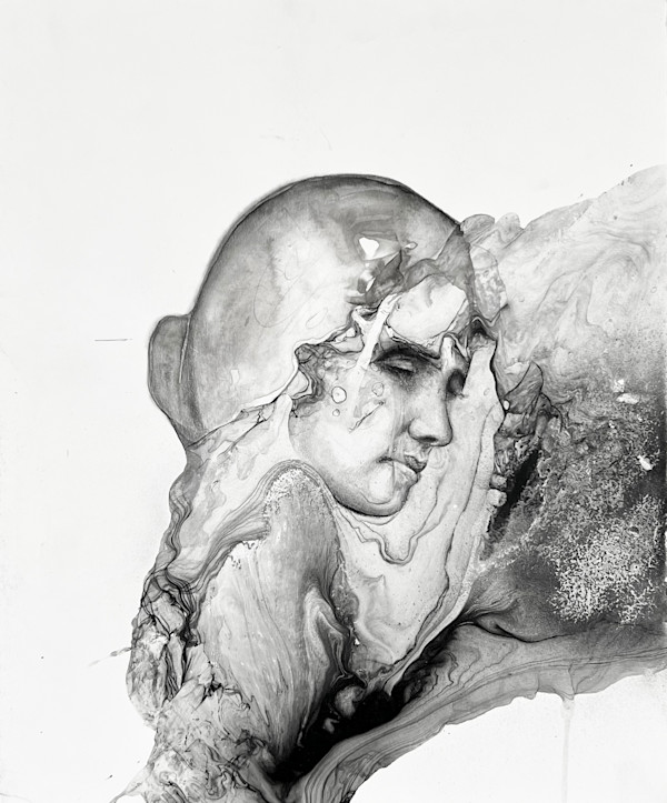 Ink drawing by Glen Ronald