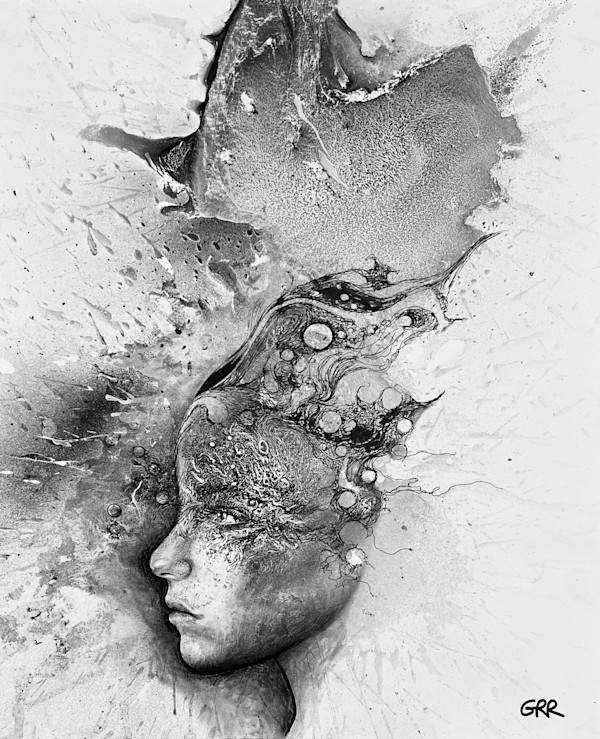 Ink drawing by Glen Ronald
