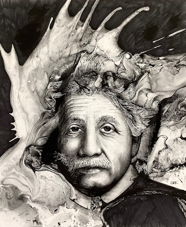 Portrait of Albert Einstein by Glen Ronald