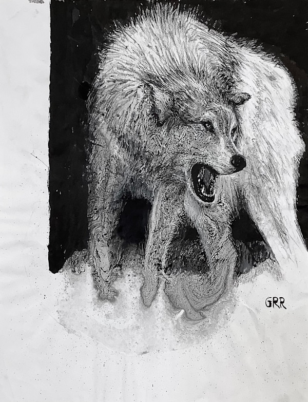 Ink wolf by Glen Ronald