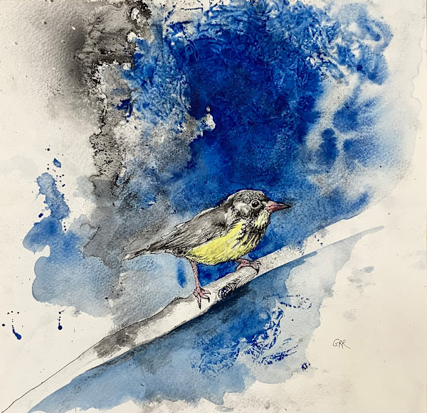 Ink drawing by Glen Ronald