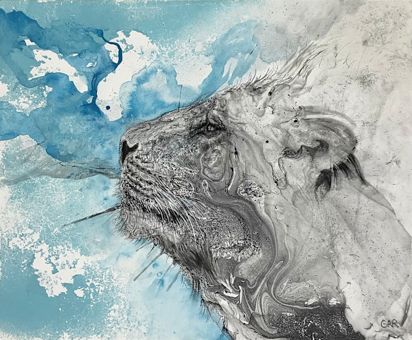 Ink drawing by Glen Ronald