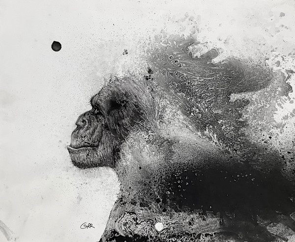 Ink drawing by Glen Ronald