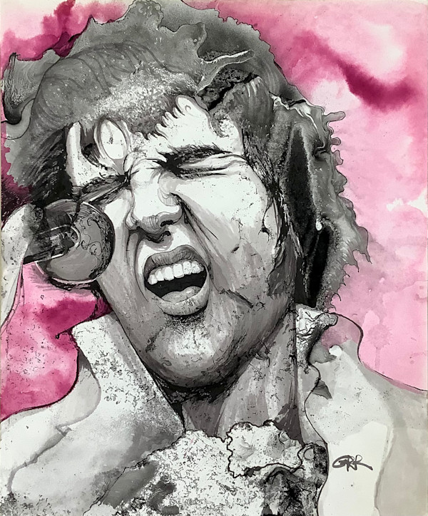 Ink drawing by Glen Ronald