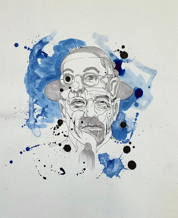 Ink drawing by Glen Ronald