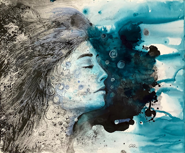 Ink drawing by Glen Ronald
