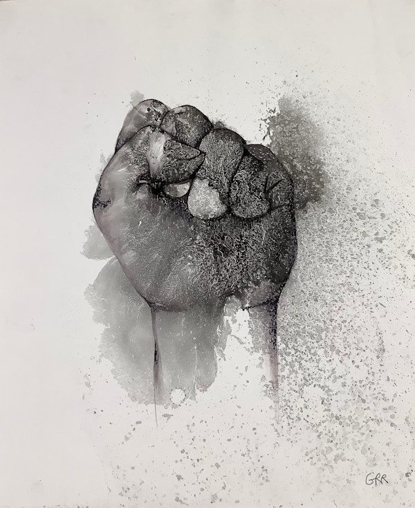 Ink drawing by Glen Ronald