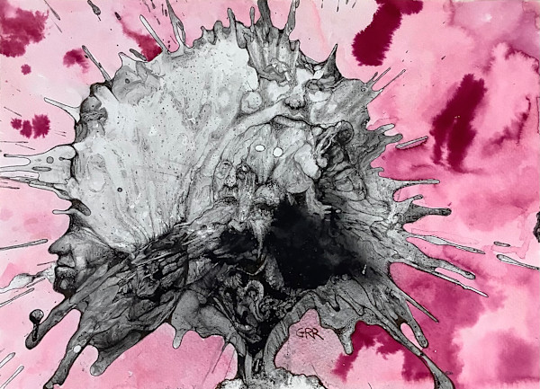 Ink drawing by Glen Ronald