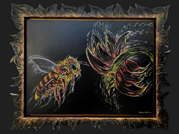 Flight of the Honey Bee (Cat#1941-002) by Pamela Sukhum - Infinite Vision Art