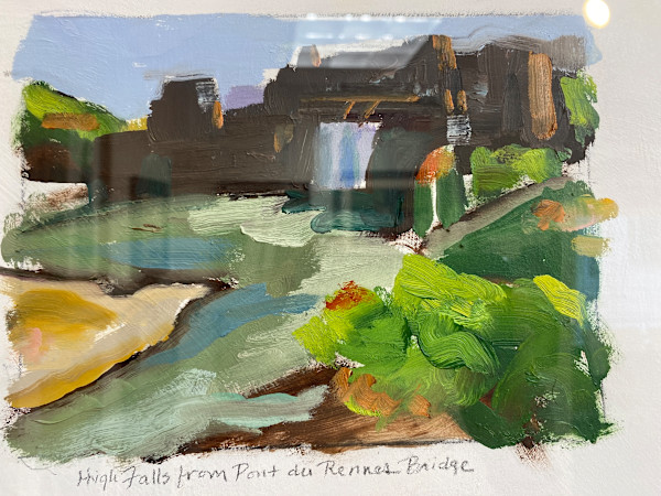 High Falls at Pont de Rennes Bridge by Maureen Church