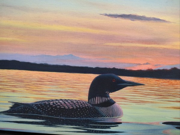 Fisherman's Sunset | Loon by Mark H Swenson