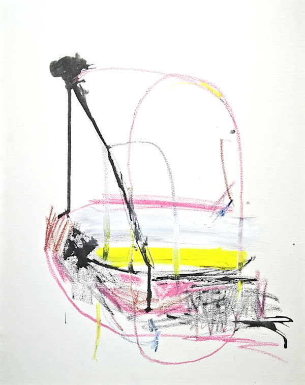 Yellow Pink Astray 2 by Jenny Davis, Image 1.