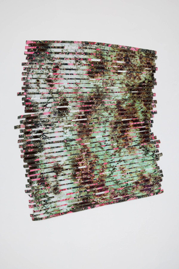 Pieced Landscape 67 Divided Forest (KHN, Nebraska City) by Regina Durante Jestrow, Image 1.